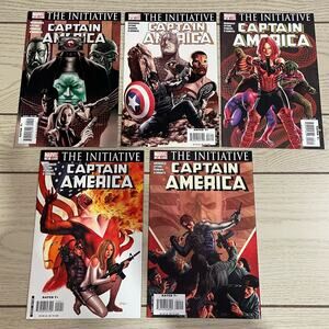 Marvel Captain America 2007 The Initiative 5 Comic Books Lot 26 27 28 29 30